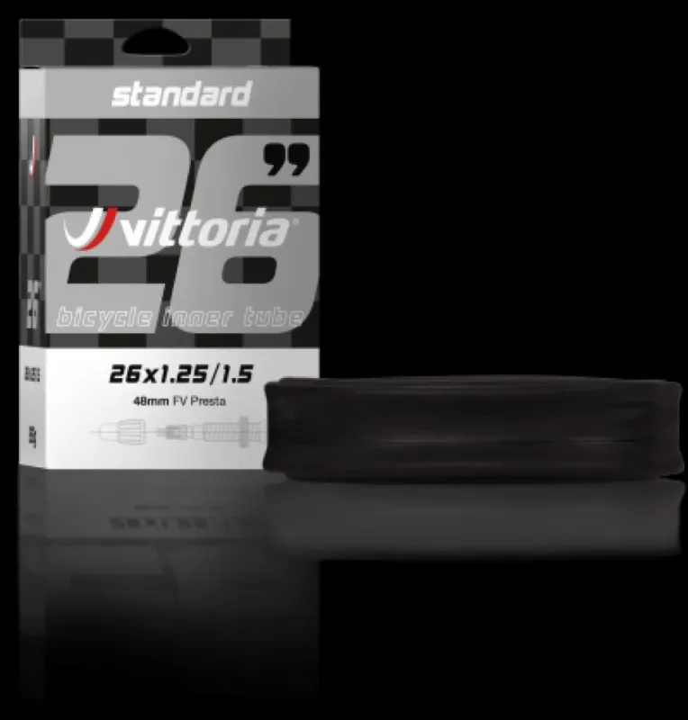 Aktuell Vittoria Schlauch Standard 700x28/42c SV Presta 48mm - zuverlässiger Rennradschlauch in moderner Ausführung
