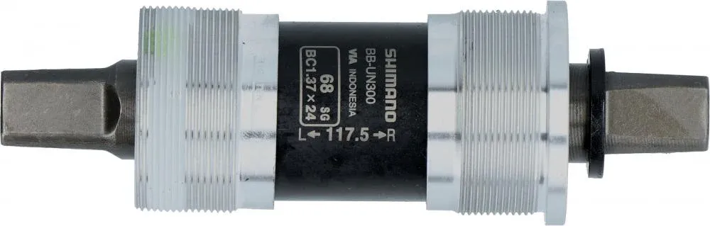 Billig Shimano Innenlager UN300 68/117-5mm BSA - Vierkant Tretlager für geschraubte Tretlagergehäuse