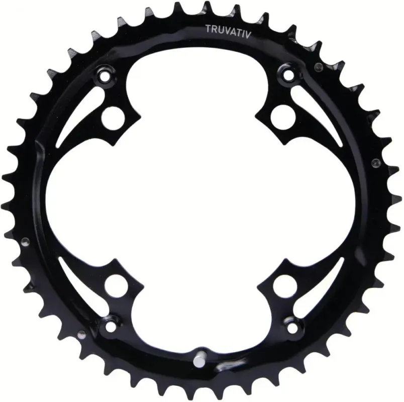 Must-Have Truvativ Kettenblatt MTB-Trekking 48 Zähne - 104 mm Lochkreis - 4-Arm - Stahl - 9-fach - schwarz