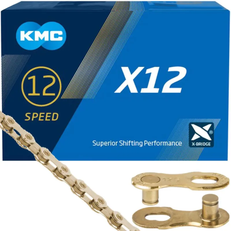 Sonderangebot KMC Kette X12 Ti-N Gold 1/2" x 11/128" 126 Glieder 12-fach