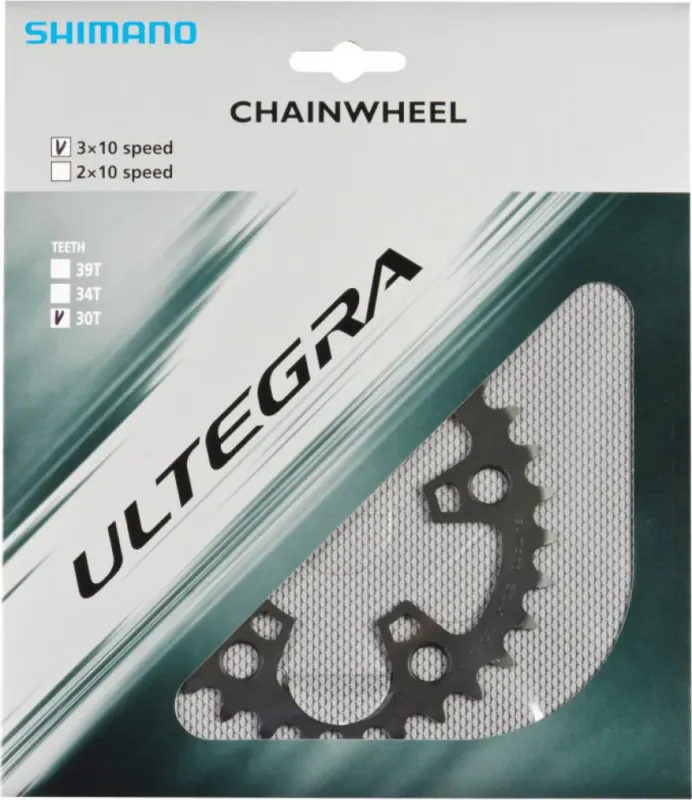 SHIMANO Kettenblatt ULTEGRA FC-6703 30 Zähne Grau - präziser Lauf für 3-fach Antriebe Sale