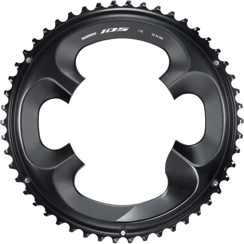 SHIMANO Kettenblatt 105 FC-R7000 50 Zähne Schwarz - präzise Schaltperformance für Rennräder Günstig