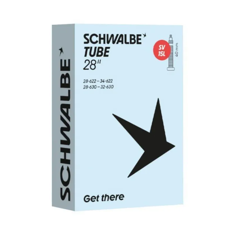 Schwalbe SCHLAUCH SV15L 28 Zoll (28/34-622)/630 40mm 28 - zuverlässiger Fahrradschlauch mit SV-Ventil Neue Ware