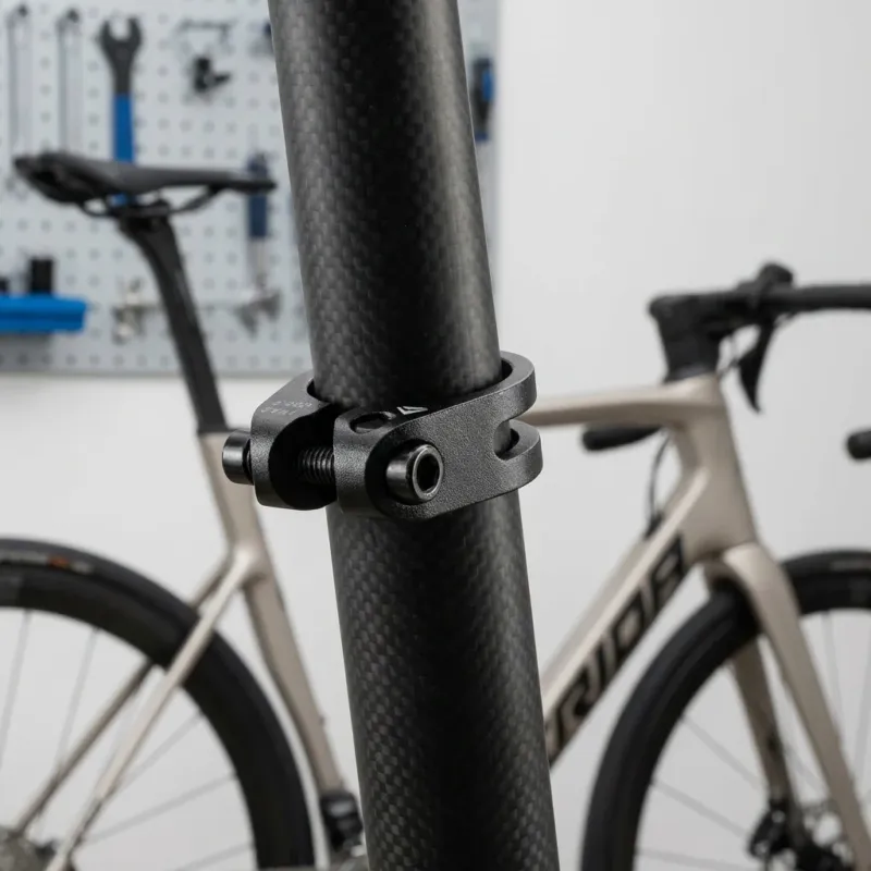 Merida Sattelstützklemme EXPERT Alu 38,9 mm Schwarz - leichte, stabile Klemmung Zertifiziert