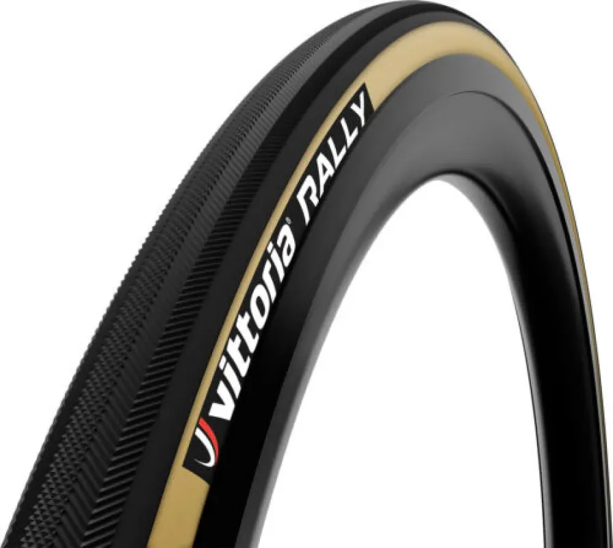 Sonderangebot Vittoria Rally 25-622 Schlauchreifen 25 tan/black - robuster Trainingsrennradreifen
