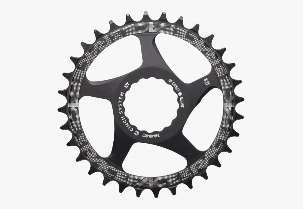 Race Face Cinch Direct Mount Kettenblatt 34 Z., 52 mm, schwarz matt - effizienter Antrieb Billig