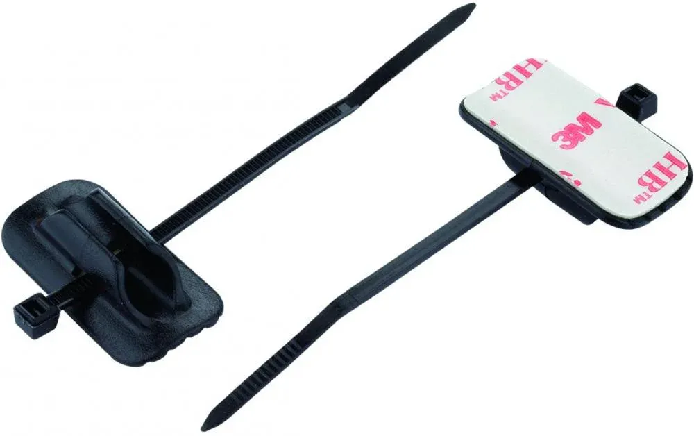 Jagwire Zugführungen aufklebbar CHA114 Aluminium Schwarz - 4 Stück für Bremsleitungen Top-Seller
