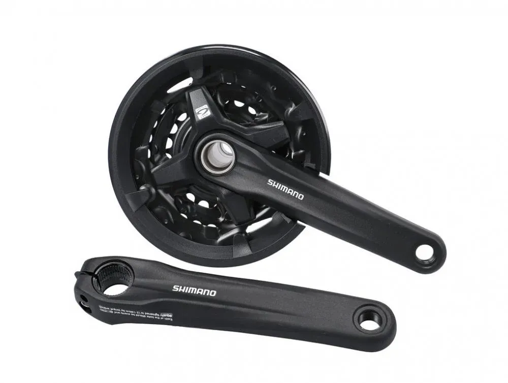 Knallerangebot SHIMANO FC-M210-3 Kurbelgarnitur 175mm 40-30-22 Zähne - 3-fach Trekkingkurbel für Trekking- und Citybikes