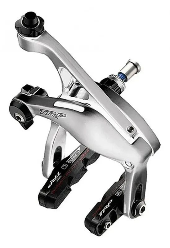 Ausverkauf TRP Bremse RG 957 957 silber - hochwertige Langschenkel-Rennradbremse für breite Reifen