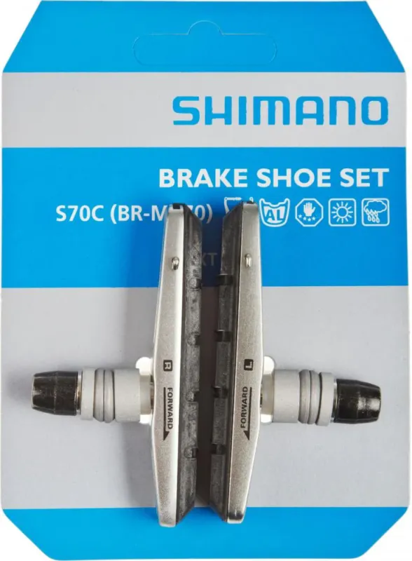 Neu Im Sortiment SHIMANO Bremsschuh S70C Cartridge BR-M770 1 Paar für Alufelge Bremsschuhe - für V-Brake Alufelgen