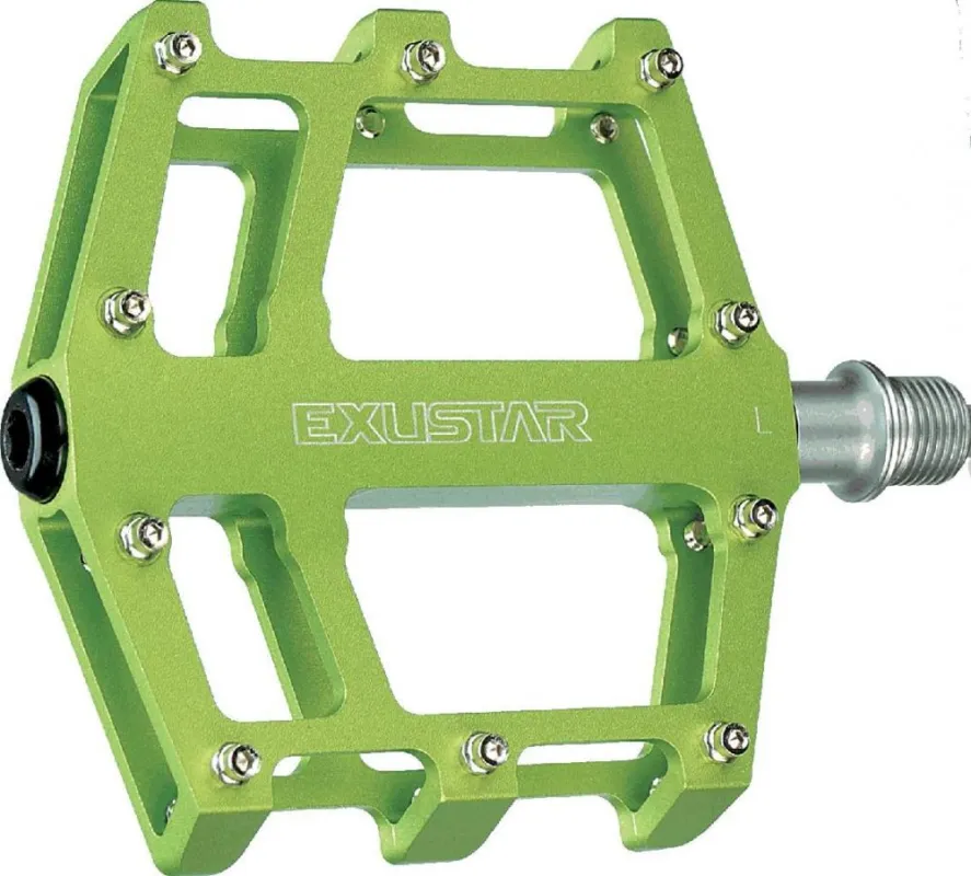 Exustar Plattformpedal MTB/BMX grün Industriegelagert Sonderaktion