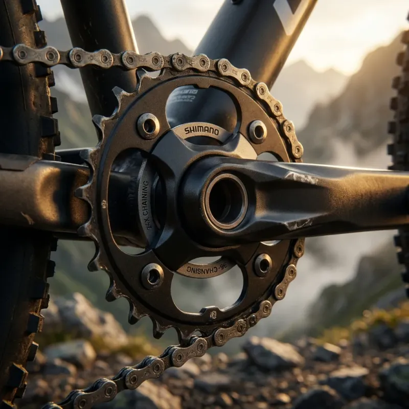 Abverkauf SHIMANO Kettenblatt DEORE FC-M522 24 Zähne - präziser Antrieb für MTB-Schaltungen