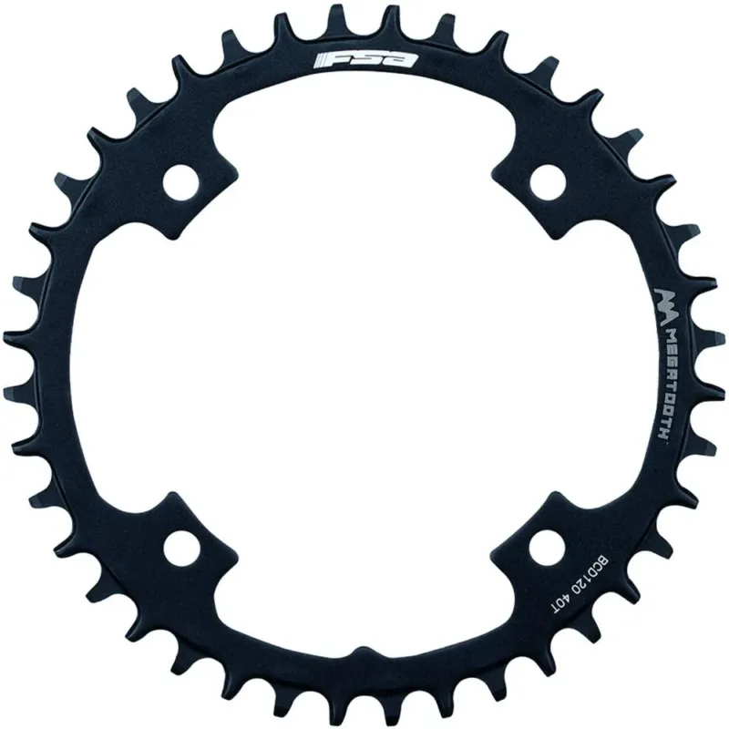 Kostenloser Versand FSA Kettenblatt Road Omega Megatooth 4-Arm 1x 120 mm x 40 T Schwarz