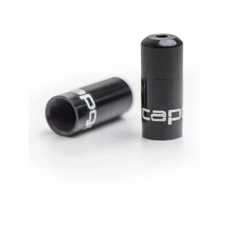 capgo OL Endkappenset Schaltaußenhülle Alu 4,5 mm Schwarz - 10 gedichtete Endkappen Rabatt