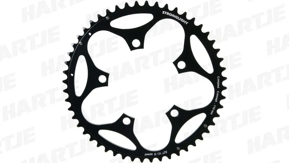 STRONGLIGHT KETTENBLATT SCHWARZ LOCHK REIS 110MM 52 Z Ausverkauf