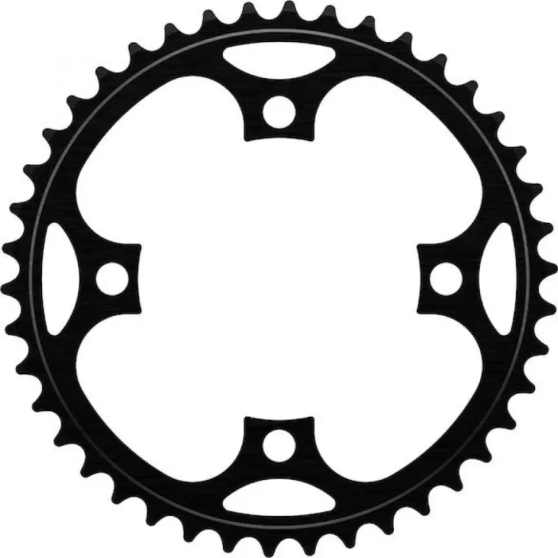 Centurion Kettenblatt 4-Arm Narrow-Wide 40 Zähne, 104 mm BCD, Schwarz - mit Schutzscheibe Kostenloser Versand