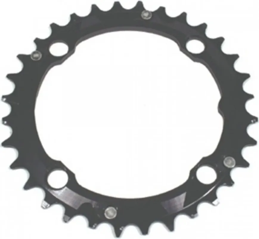 Markenprodukt STRONGLIGHT Kettenblatt 104mm Lochkreis 46 Zähne Schwarz - Hochwertiges Chainring für Rennrad & MTB
