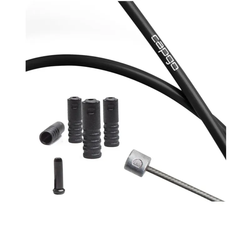 capgo BL Schaltset ECO '1x' Shimano/Sram ROAD ATB MTB Schwarz - 95 g Leichtes Schaltzugset mit minimaler Reibung Neue Ware