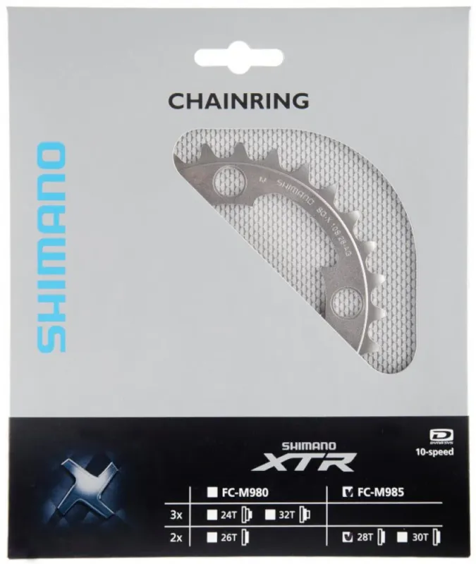 SHIMANO Kettenblatt XTR FC-M985 28 Zähne - präziser Antrieb für anspruchsvolle Biker Nur Für Kurze Zeit