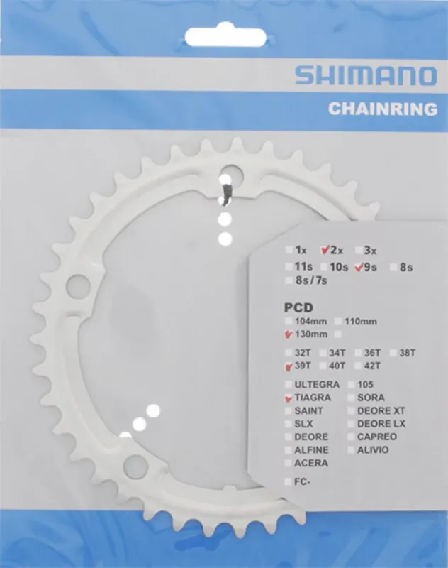 Sichere Zahlung SHIMANO Kettenblatt TIAGRA FC-4500 39 Zähne Silber - präziser Antrieb für Rennräder