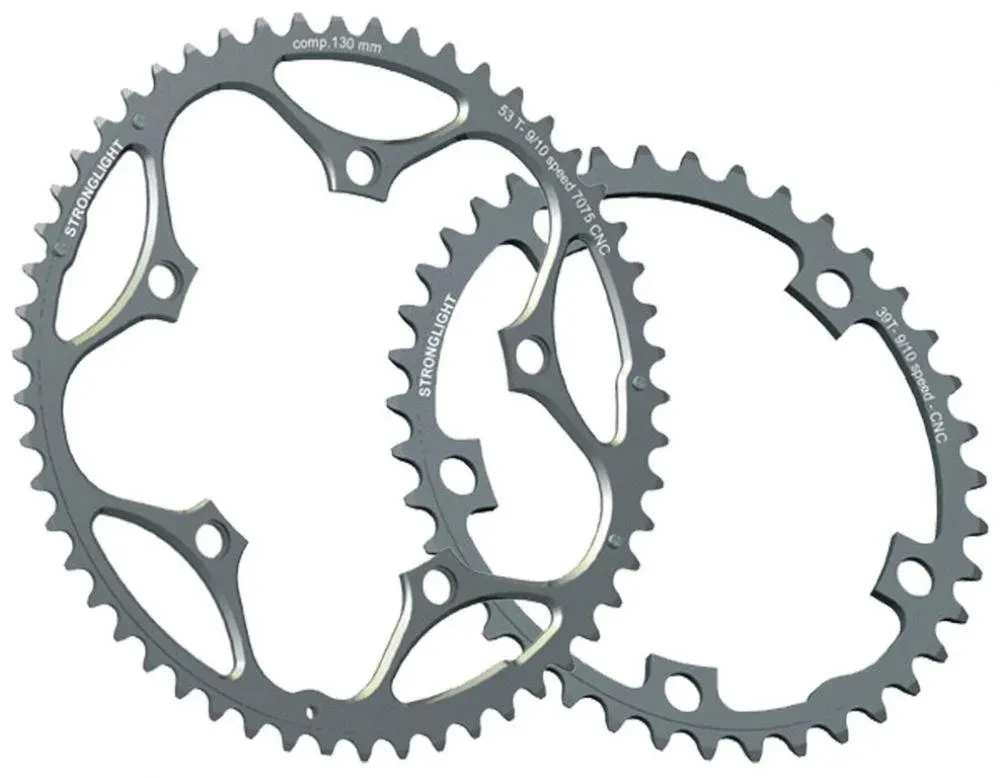 Super-Preis Stronglight Kettenblatt Type 130 S innen 39 Zähne silber 9/10fach