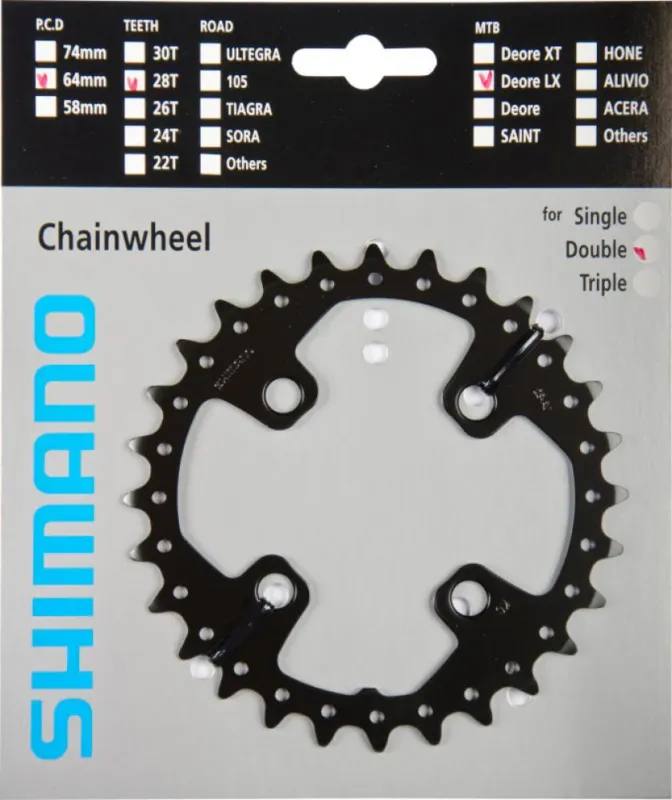 Wochenendangebot SHIMANO Kettenblatt SLX FC-M675 28 Zähne - präziser Antrieb für moderne MTB-Schaltungen