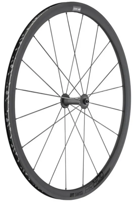Top-Seller DT Swiss Laufrad PR 1400 DICUT Oxic 622x18 mm schwarz - leichtes High-Performance-Rennradlaufrad