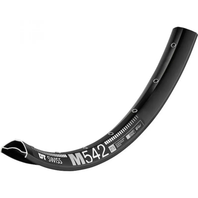 DT Swiss Felge M 542 27,5" 28 Loch Schwarz - robuste MTB-Felge für breite Reifen Solange Der Vorrat Reicht