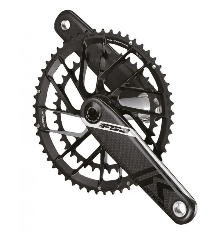 FSA Kurbelgarnitur K-Force Team Edition Modular 175 mm Schwarz - leichte High-End-Performance Knallerangebot