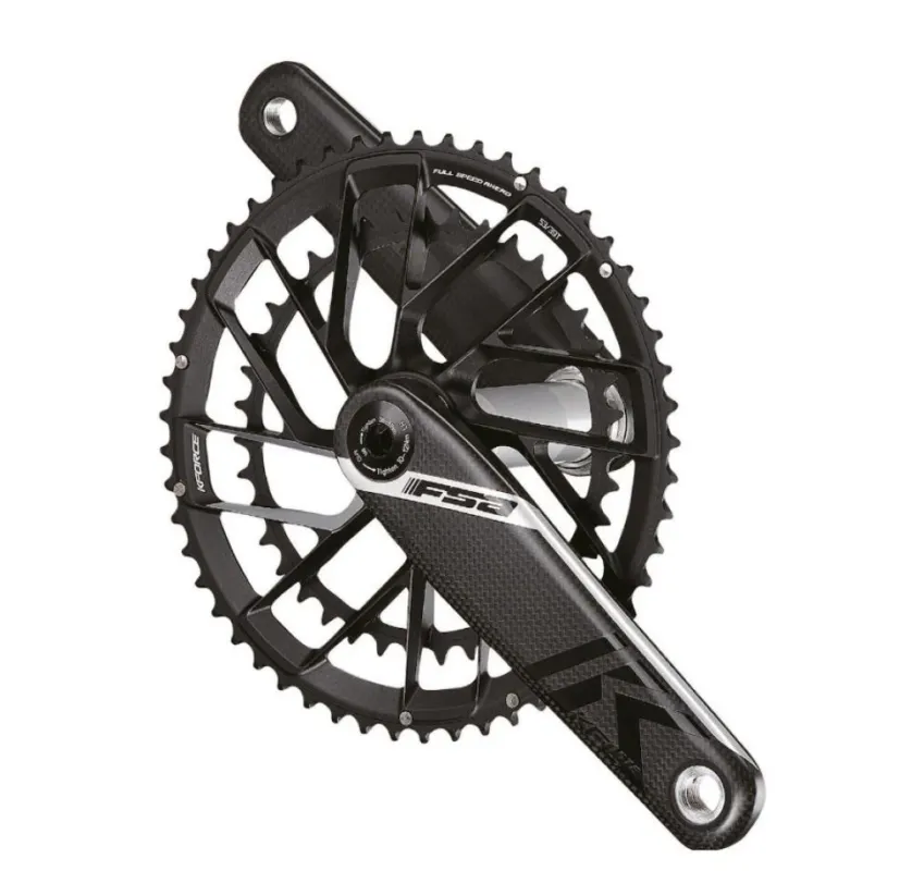 FSA Kurbelgarnitur K-Force Team Edition Modular 170 mm Schwarz - leichte High-End-Performance Mega-Angebot