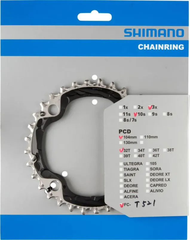 Geprüft SHIMANO Kettenblatt FC-T521 32 Zähne - zuverlässiger Antrieb für Trekking- und Citybikes