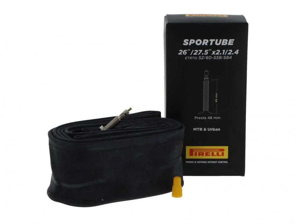 Pirelli Schlauch SPORTUBE 26"/27,5 26 schwarz - zuverlässiger Fahrradschlauch für Trekking & MTB Sichere Zahlung