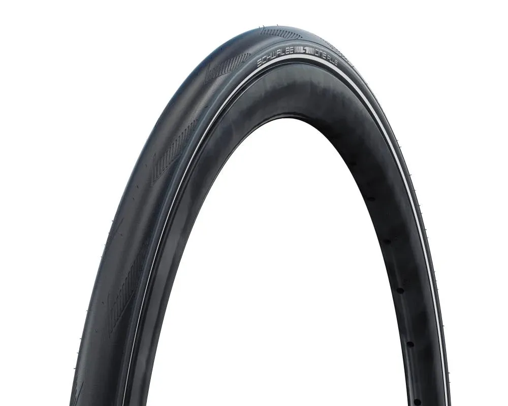 Schwalbe Drahtreifen ONE Plus Performance Line 28x1,0 Zoll (25-622) Schwarz/Reflex - maximaler Pannenschutz fürs Rennrad Begrenztes Angebot