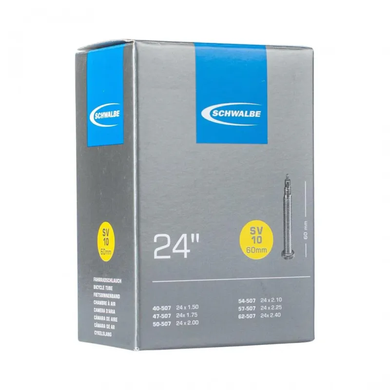 Schwalbe Schlauch SV10 40/62-507 60mm 40 - zuverlässiger Fahrradschlauch in moderner Ausführung Neue Kollektion