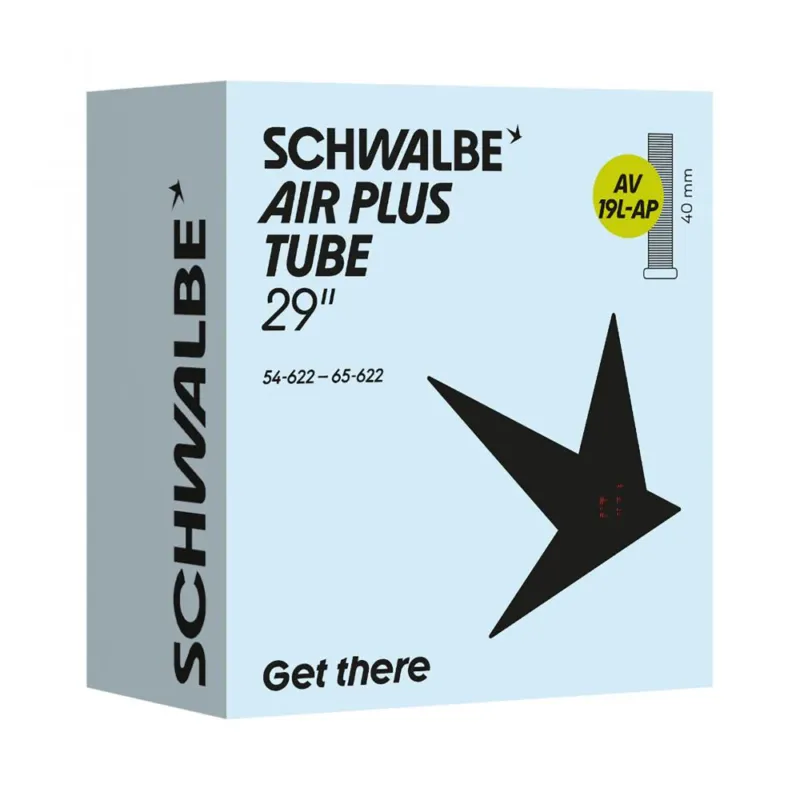 Schwalbe Air Plus Fahrradschlauch AV19L 29 Zoll (54/65-622) - Pannensicherer MTB Schlauch mit Autoventil Mega-Angebot