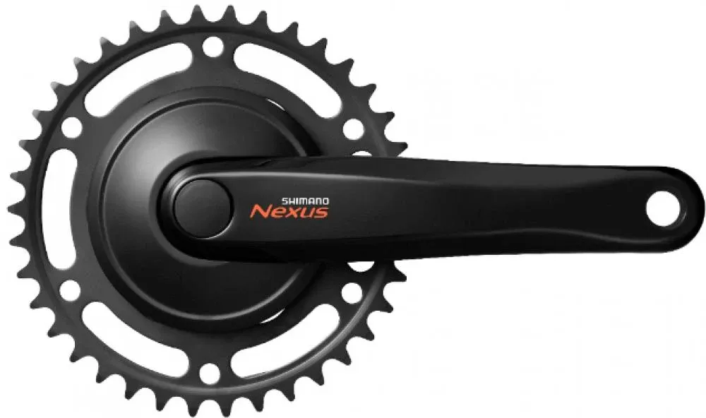 SHIMANO Kurbelgarnitur NEXUS FC-C6000 - 38 Zähne, schwarz Nur Heute