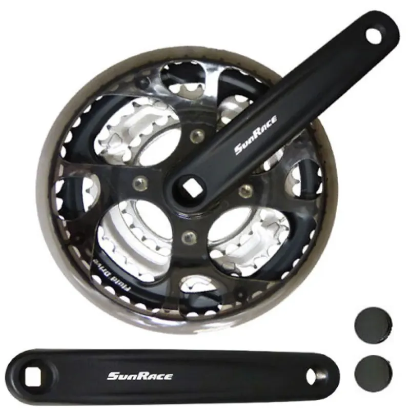 Jetzt Bestellen SunRace FCM300 Kurbelsatz 48-38-28Z 170mm 3x7/8-fach Schwarz - Robuste Trekking-Kurbel