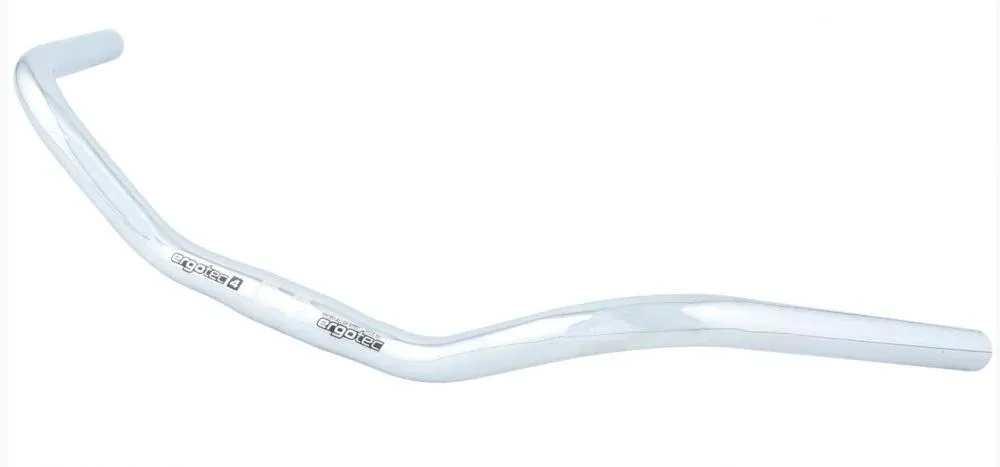 Ergotec Lenker Country MAS Ø 25,4 mm 590 mm Rise 69 mm 62° silber verchromt Begrenztes Angebot