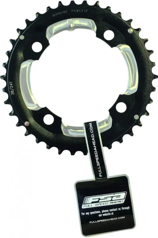 FSA Kettenblatt MTB Pro 4-Arm 2x 104 mm x 38 T Schwarz - präzises Schalten für MTB Antriebe Direktkauf