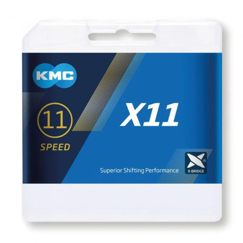KMC X11 11-fach Fahrradkette 118 Glieder grau - hochwertige Schaltungskette für 11-Speed Antrieb Neu Im Sortiment