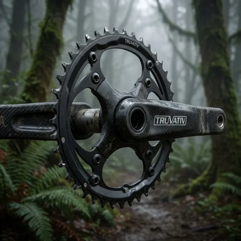 Begrenztes Angebot Truvativ MTB Kettenblatt, 9-fach 44T / Stahl / mattschwarz - 9-fach, schwarz