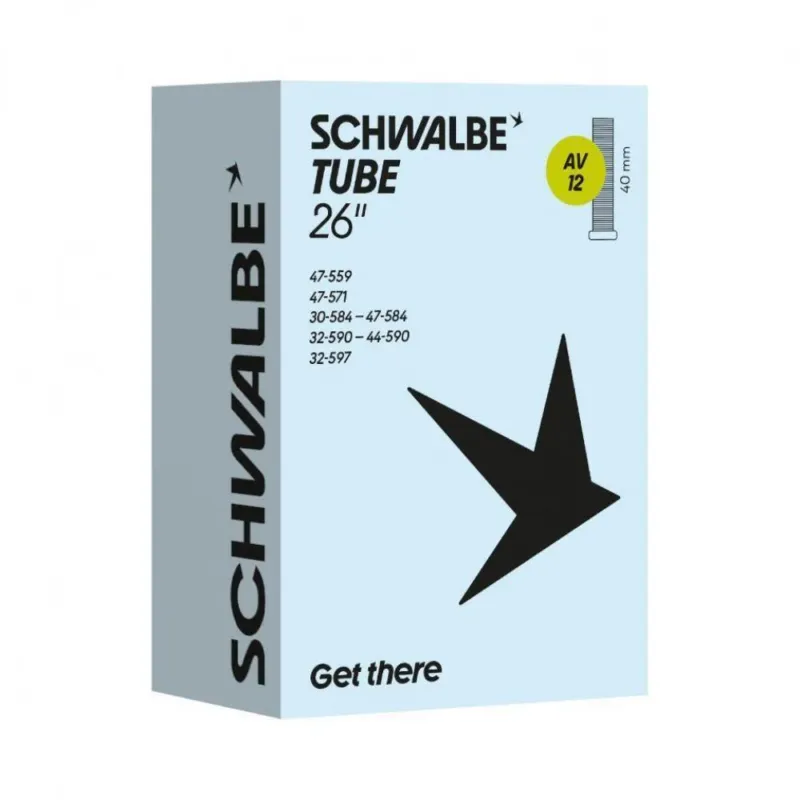 Direktkauf Schwalbe SCHLAUCH AV12 30/47-559/597 AGV 40mm 30 - zuverlässiger Fahrradschlauch in moderner Ausführung