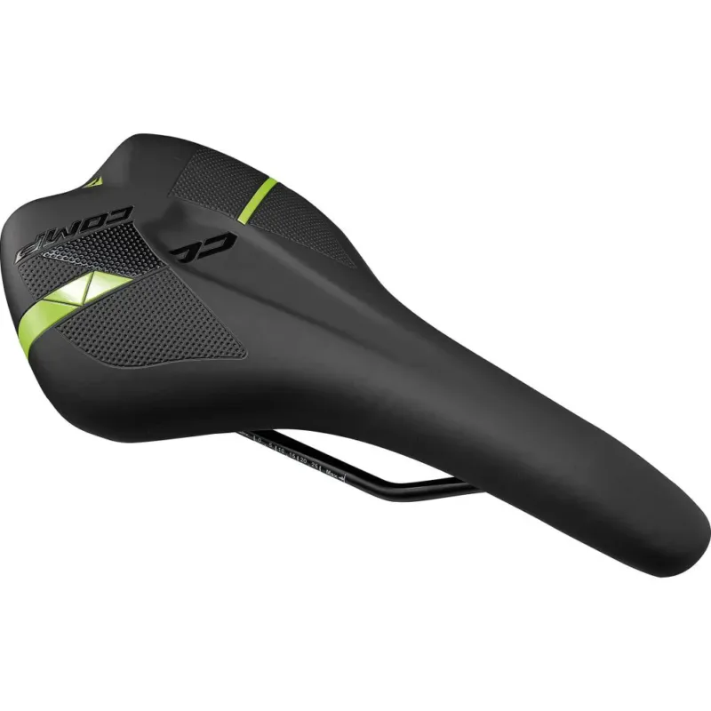 Kostenloser Versand Merida Sattel COMP CC Onesize Schwarz/grün - komfortabler Offroad-Fahrradsattel