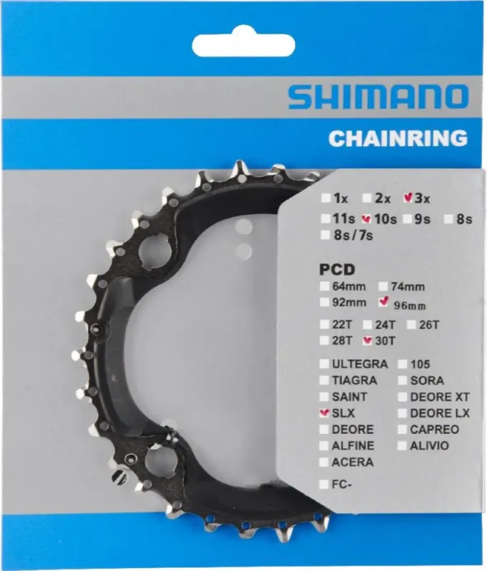 SHIMANO Kettenblatt DEORE FC-M612/FC-M622/FC-M672 30 Zähne - präziser Antrieb für 10-fach Schaltungen Mega-Angebot