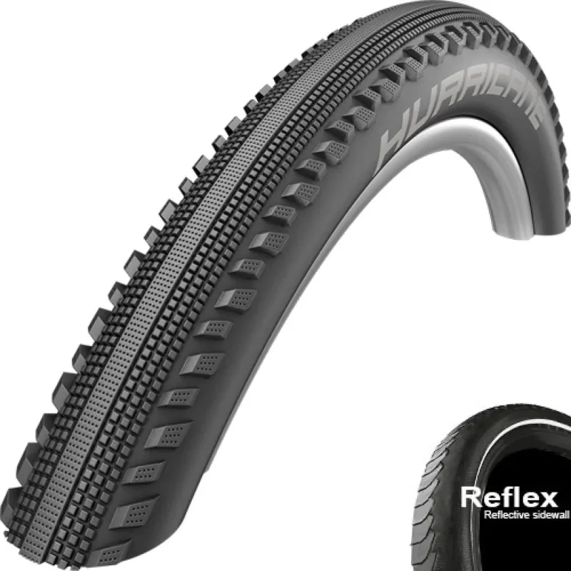 Schwalbe Hurricane 27.5x2.40 (62-584) E-Bike Reifen mit Reflex - HS499 Drahtreife Preisreduziert