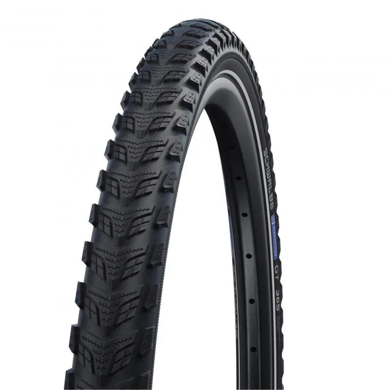 Schwalbe Drahtreifen Reifen Marathon 365 28x1.40 Zoll 37-622 schwarz Reflex TT E-50 HS475 Draht - Fahrradreifen Schneller Versand