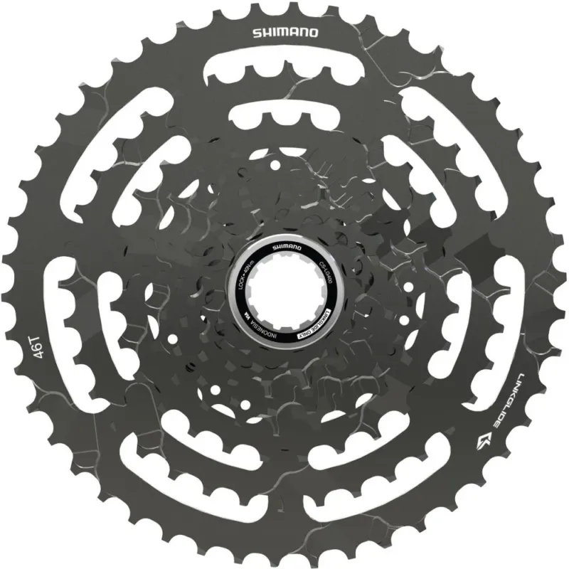 Zertifiziert SHIMANO Kassette CUES LINKGLIDE CS-LG400 9-fach 11-46Z - robuste Schaltung für moderne Bikes