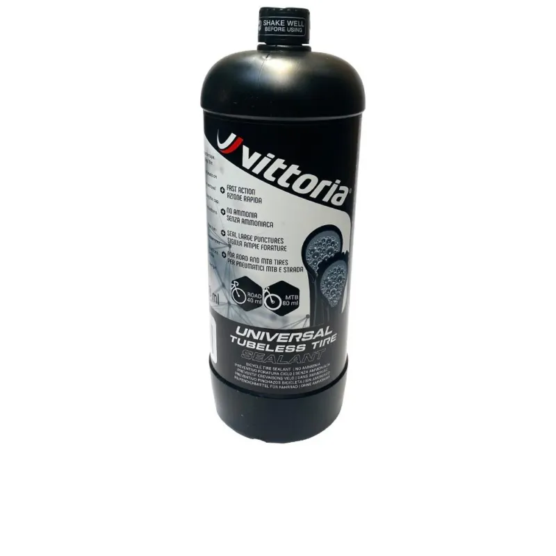 Vittoria Universal Tubeless Reifendichtmittel 1000 ml - pannensichere Dichtmilch für alle Bikes Meistverkauft