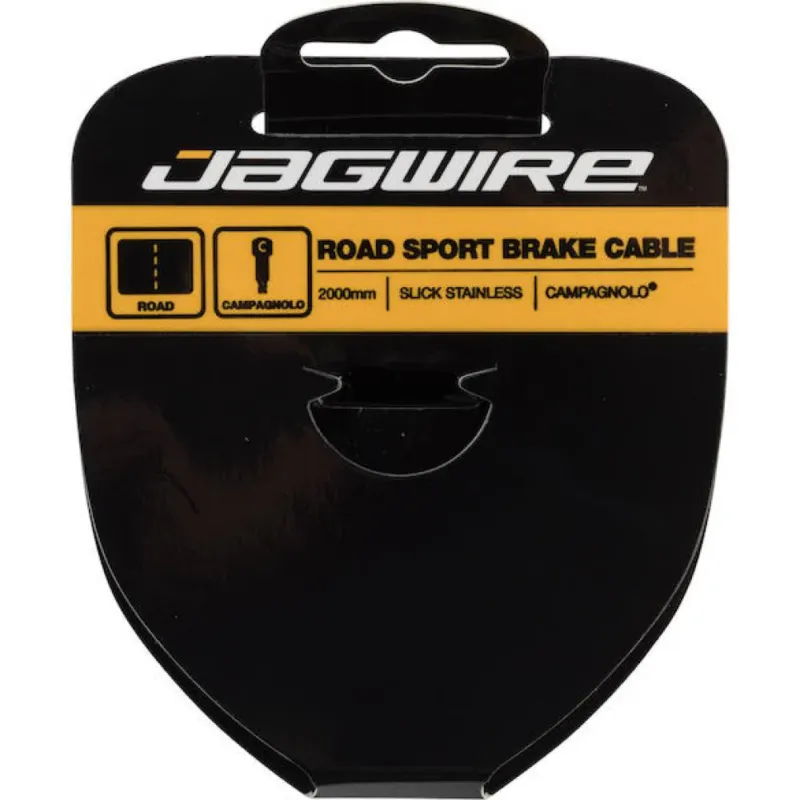 Jagwire Bremszug Road Sport Edelstahl 1,5 x 2000 mm Silber - Geschliffen & Korrosionsbeständig Highlight