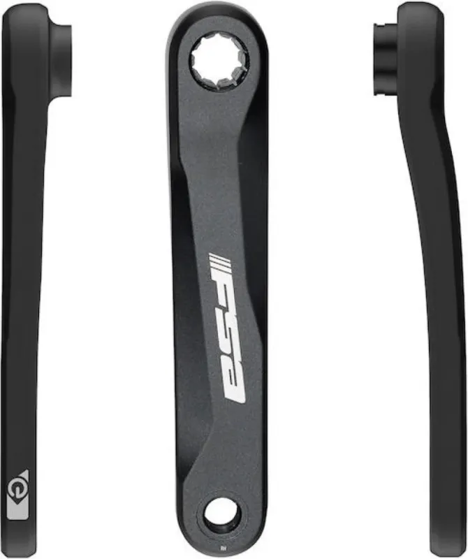 Geprüft FSA Kurbelarme CK-746 E-Bike ISIS 175 mm Schwarz - geschmiedetes Aluminium